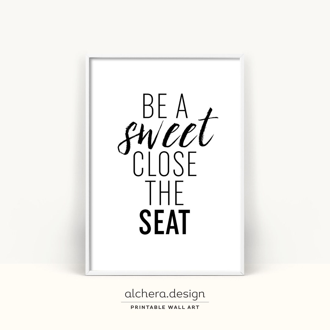 Humorous Toilet Wall Art, Funny Restroom Sign Decor, Quirky Bathroom