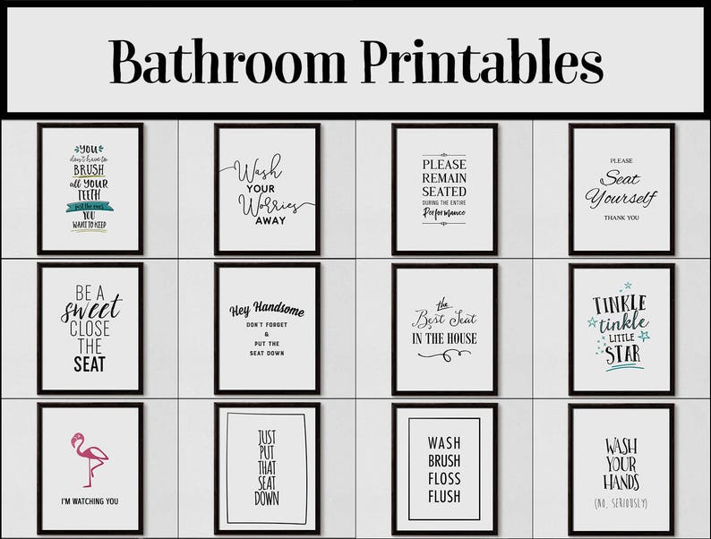 Seat Yourself, Seat Yourself Bathroom Sign, Washroom Print, Bathroom Quotes, Bathroom Art Print, Restroom Art, Funny Home Decor, Ladies Room image 7