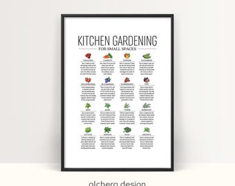 Small Space Garden Guide, moestuinkaart (digitale download)