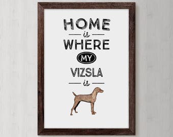 Vizsla Kunst, Hund Geburtstag, Haustier Geschenk, Tier Portrait (Digitaler Download)
