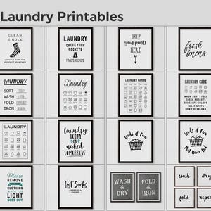 Fresh Linens, Laundry Typographic Print, Laundry Room Sign, Typographic ...