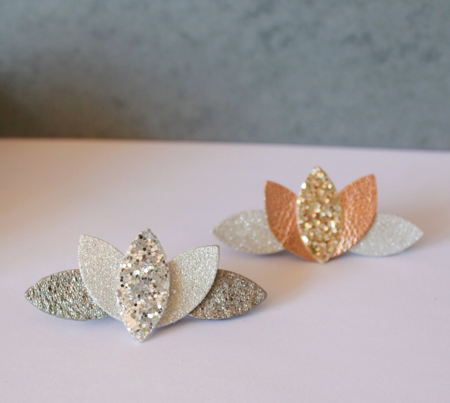 Glitzer Haarspange Gold Blume Lotus Form Silber Haarspange - Etsy Österreich