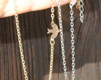 Silver tiny bird necklace, minimal necklace, gold simple necklace,charm necklace,tiny necklace,collier dore oiseau ,collier createur argent