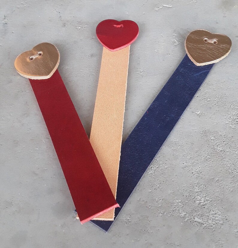 Custom Bookmark Leather Personalized Bookmarkleather Etsy