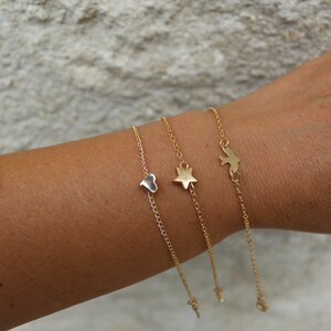 Gold bird bracelet, fine bracelet, minimal bracelet ,delicate jewelry, gift for mom, silver beaceletMother's day gift image 8