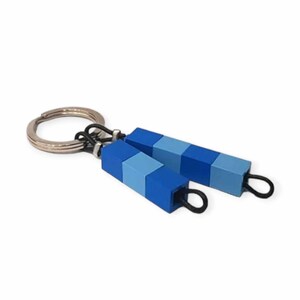 1x1 two colored brick keychain,  Building bricks, Cool gifts, Playful keychains, Gift for him, Choose the colors, Geeky gifts, Car keys gift