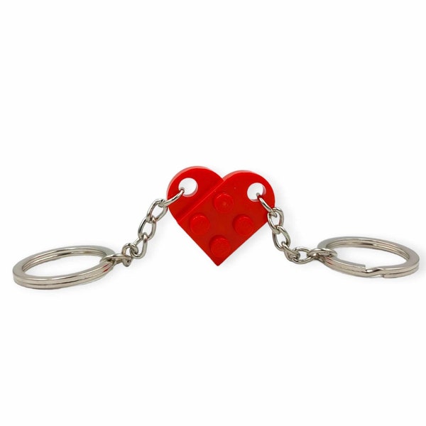 Heart brick keychain of love, Add initials, Matching friendship keychains, Gift for couples, BFFs Gift, Love keychain Gift, Geeky