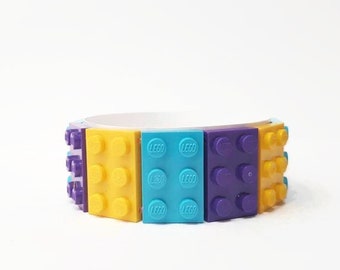 2x3 Bricks, Colorful Bracelet, Medium Size, Unisex Gift, from Building Bricks, Playful Bracelets, Geek Girls Gift, Birthday Gift Idea, Geek