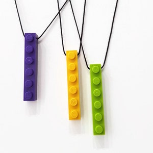 Brick Necklace, Geeky Jewelry, Nerds Gift, Geek Girls Gift, Building Blocks Jewellery, Unisex Necklace, Birthday Gifts, Unusual Necklace