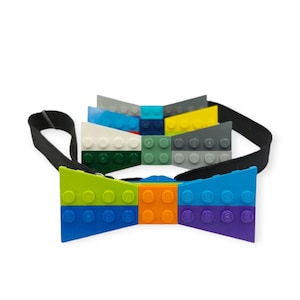 Unique Colorful Bowtie for Men, Women & Boys – Perfect Geeky Graduation or Birthday Gift, made with building bricks, Fun gift for Geeks
