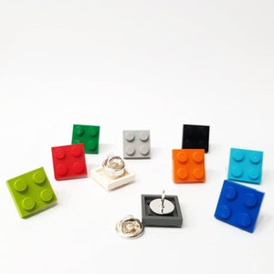 Stocking Fillers Pins, Birthday Party Bag Fillers, Stocking Stuffers, Unique Gift, Brick Birthday, Brick Badge, Geeks Party, Playful Buttons