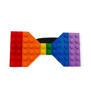 Rainbow Bowtie, LGBTQI Gift, Handcrafted Plastic Bow Tie, Free Shipping, Pride Bowtie, Unisex Accessories, Cool Bowties, Pride New Year