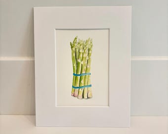 Aquarel bos asperges