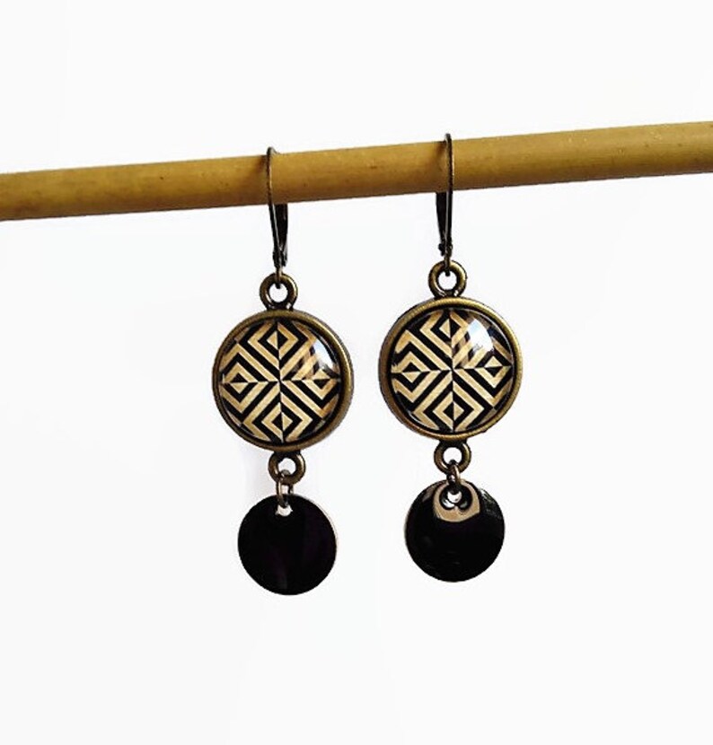 Boucles D Oreilles Noires Femme