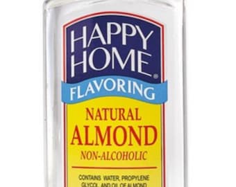 Happy Home Natural Almond 7oz baking flavoring, lollipop flavor,marshmallow flavoring,Extract,almond extract