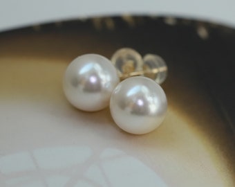 Swarovski pearl Earrings,Hypoallergenic Earrings,10mm pearl earrings