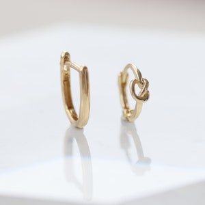 14k Gold Cartilage Hoop,Tragus earring, Helix Hoop,3 sizes Hoop,Small hoop earring