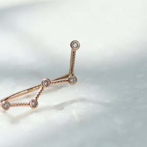 14k Solid Gold Zigzag Ear Cuff,Threader earring,Single earring,Minimalist jewelry,Hypoallergenic Earrings,Long earring image 1