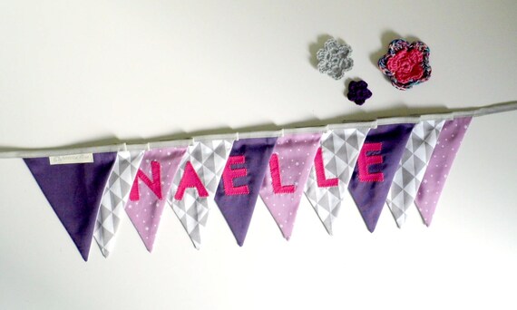Guirlande Fanions Personnalisée Prénom Victor Déco Chambre
