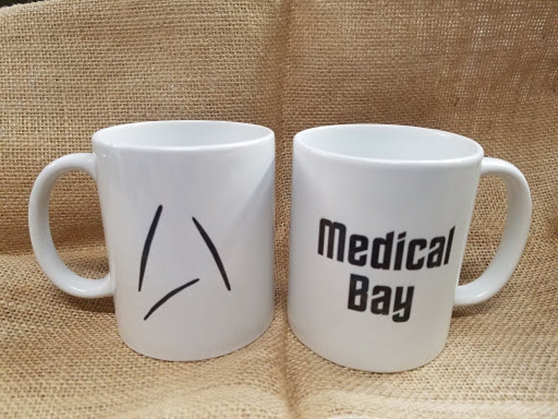 Custom Coffee Mug based on Captain Kirk's Coffee Cup in Star Trek Beyond New Starfleet Insignia Logo image 2