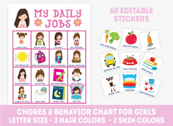 Chore Chart Pictures For Toddlers