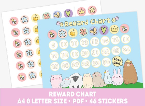 Reward Chart Template For Toddlers