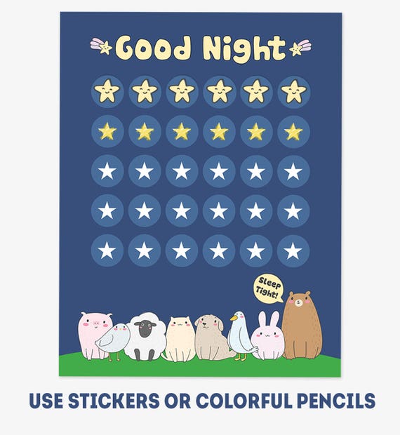 Toddler Sleep Sticker Chart