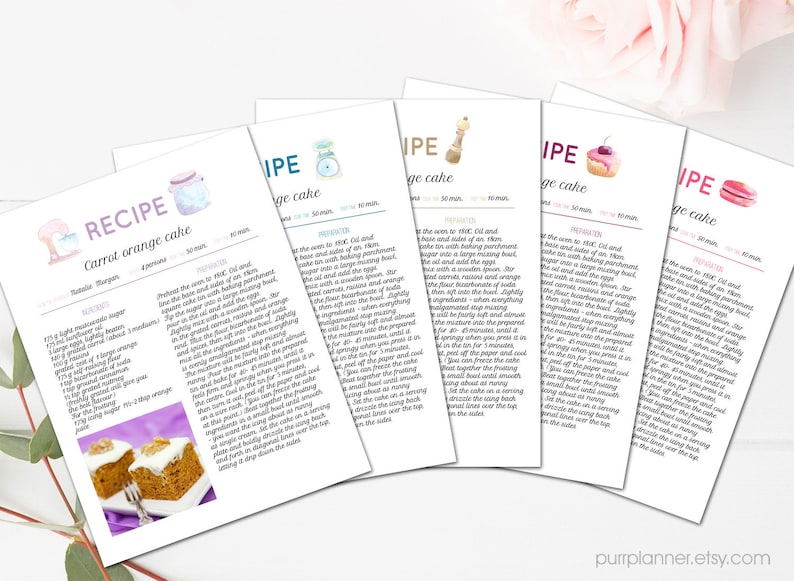 Printable recipe template established, editable cookbook, watercolor cook dinner ebook templates, editable recipe webpages, blank recipe reserve, document template image regarding Printable Recipe Book known as Printable recipe template mounted, editable cookbook, watercolor prepare dinner reserve templates, editable recipe web pages, blank recipe reserve, document template