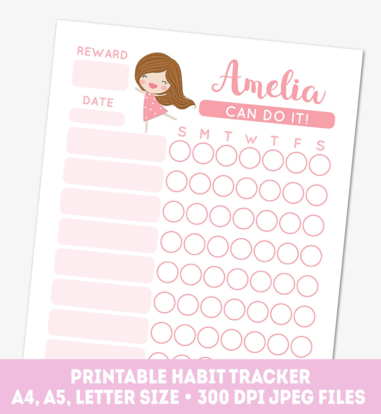 This is a photo of Clever Weekly Habit Tracker Printable This is a photo of Clever Weekly Habit Tracker Printable