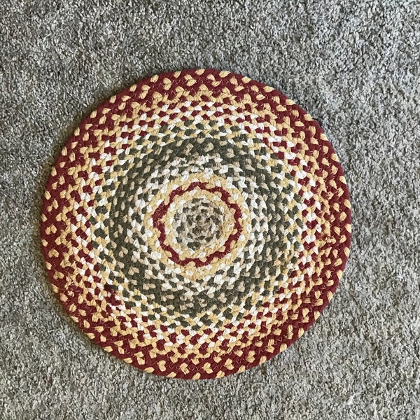 Braided Cotton Round Placemat