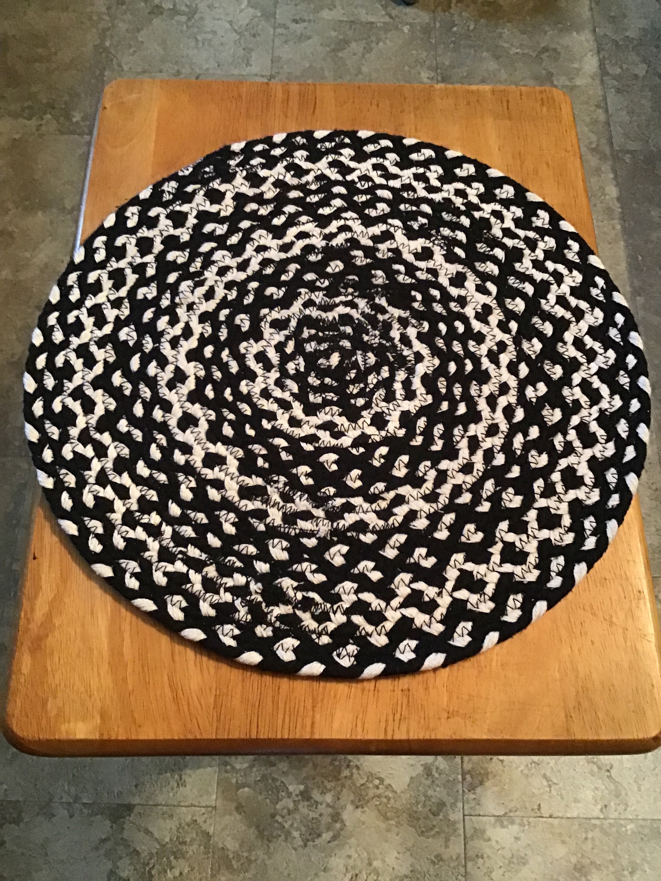 Braided Cotton Round  Placemat