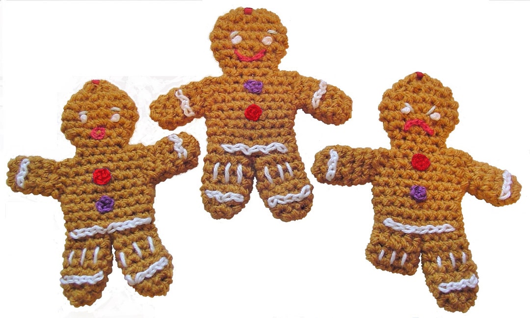 Patron de bonhomme en pain d'épice au crochet - Etsy France