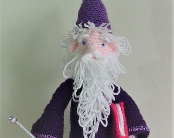 Crochet Wizard Pattern, Freestanding Amigurumi (PDF Pattern)