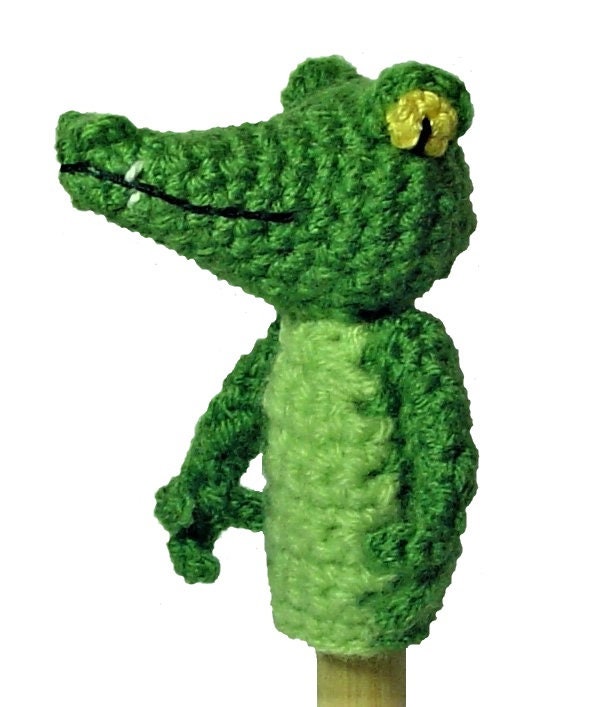 Crocodile Finger Puppet Crochet Pattern. Etsy