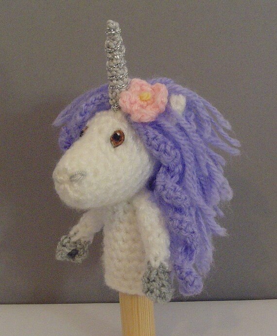 unicorn finger puppet crochet pattern etsy
