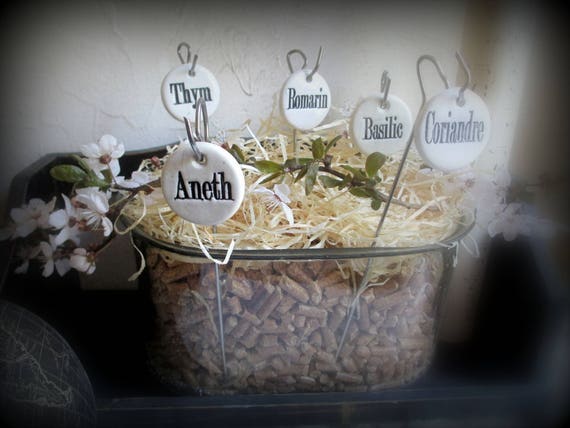 Aromatic Plants: Round Pierced Ceramic Inscriptions of Your Choice (the  Skewer is Not Provided) - Etsy