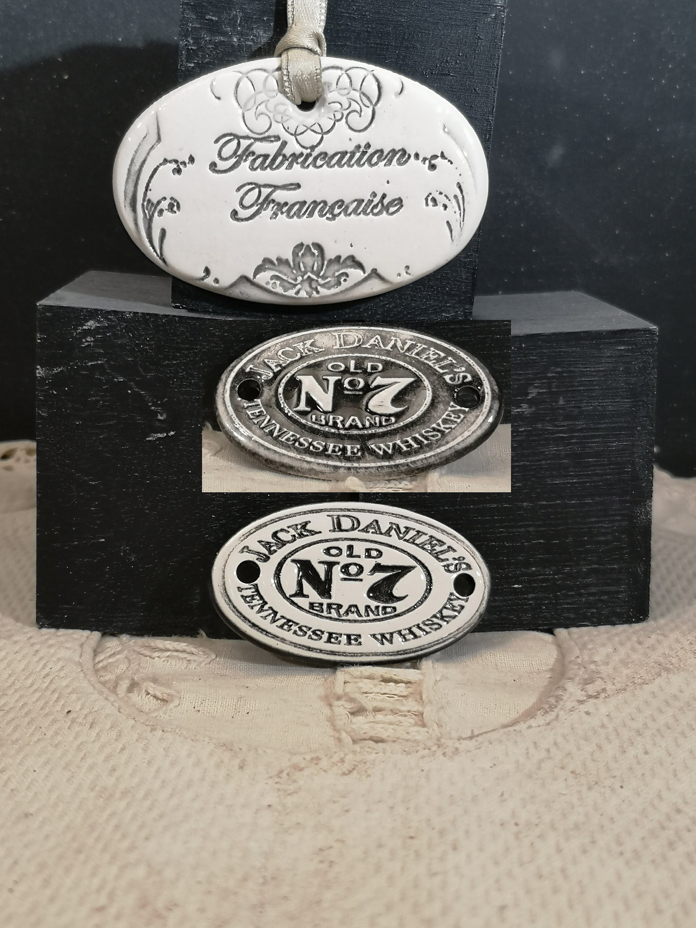 Ovale Publicitaire Émaillé Jd Old Bran