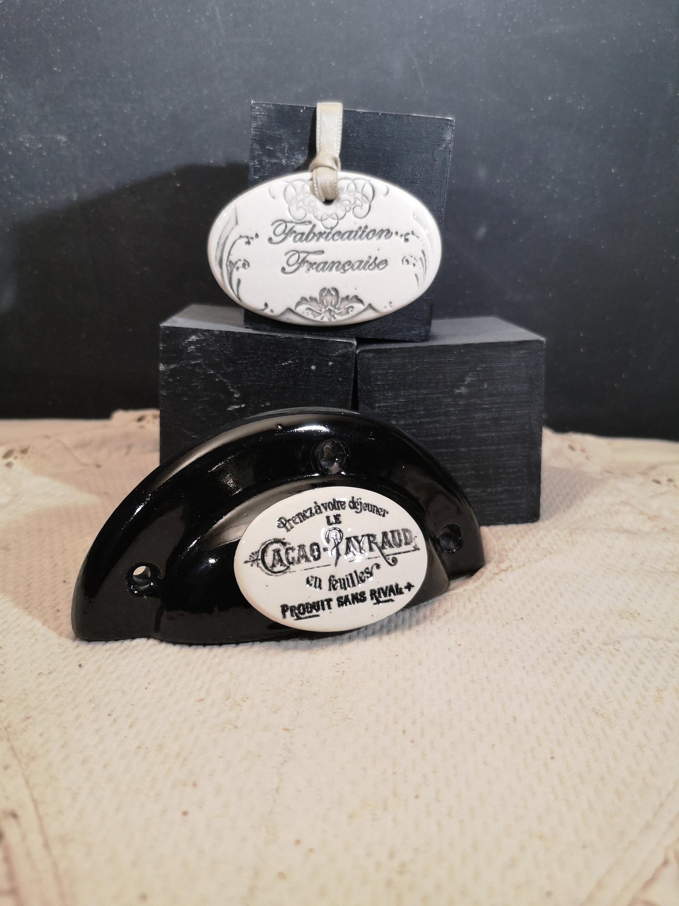 Poignée Coquille de Meuble Artisanal Cacao Payraud