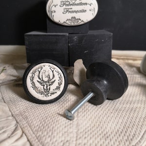 Original furniture buttons Deer Head