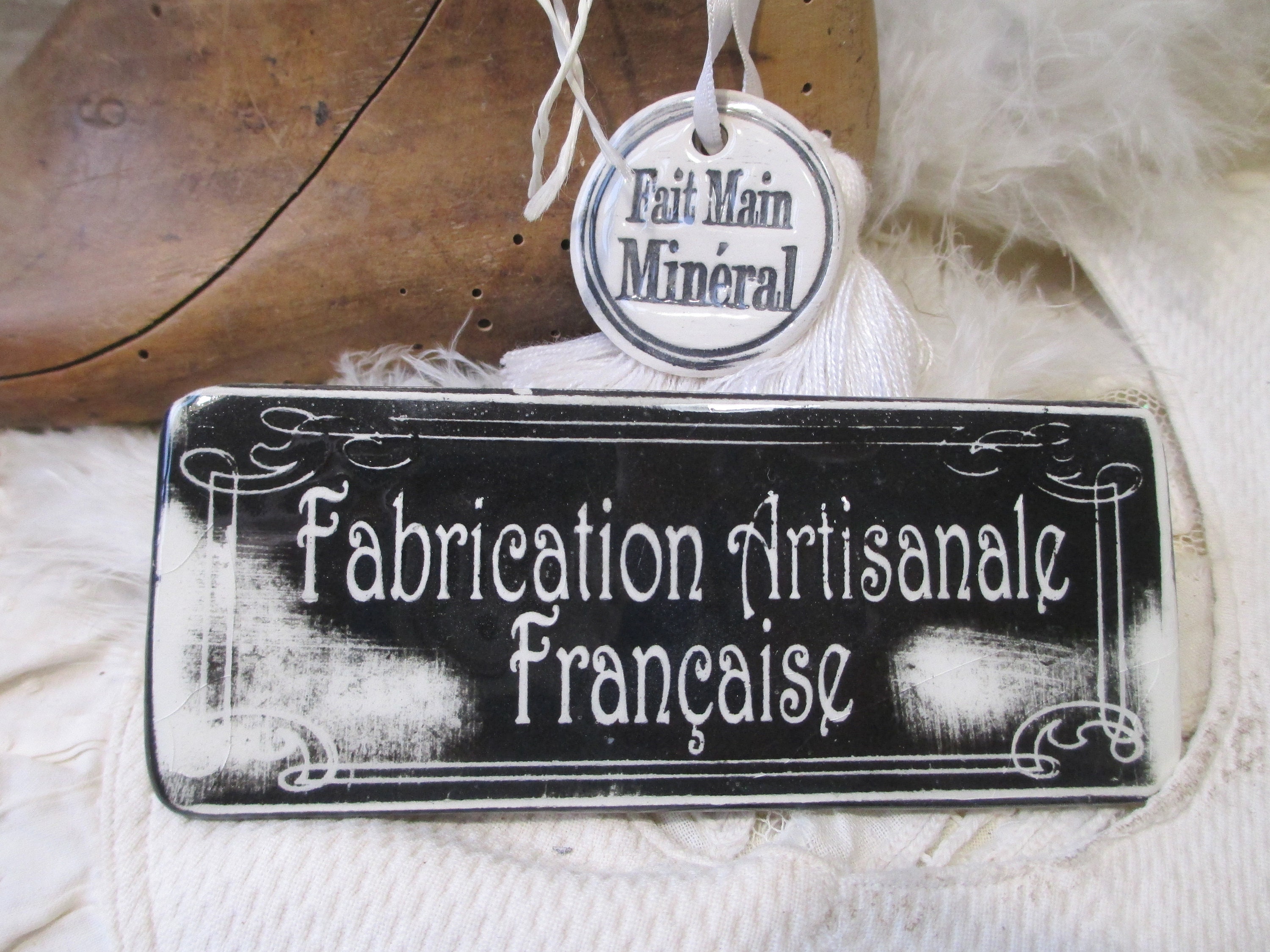 Plaque en Céramique Émaillée Fabrication Artisanale Française | Véritable Cuite Au Four à 980 Degrès