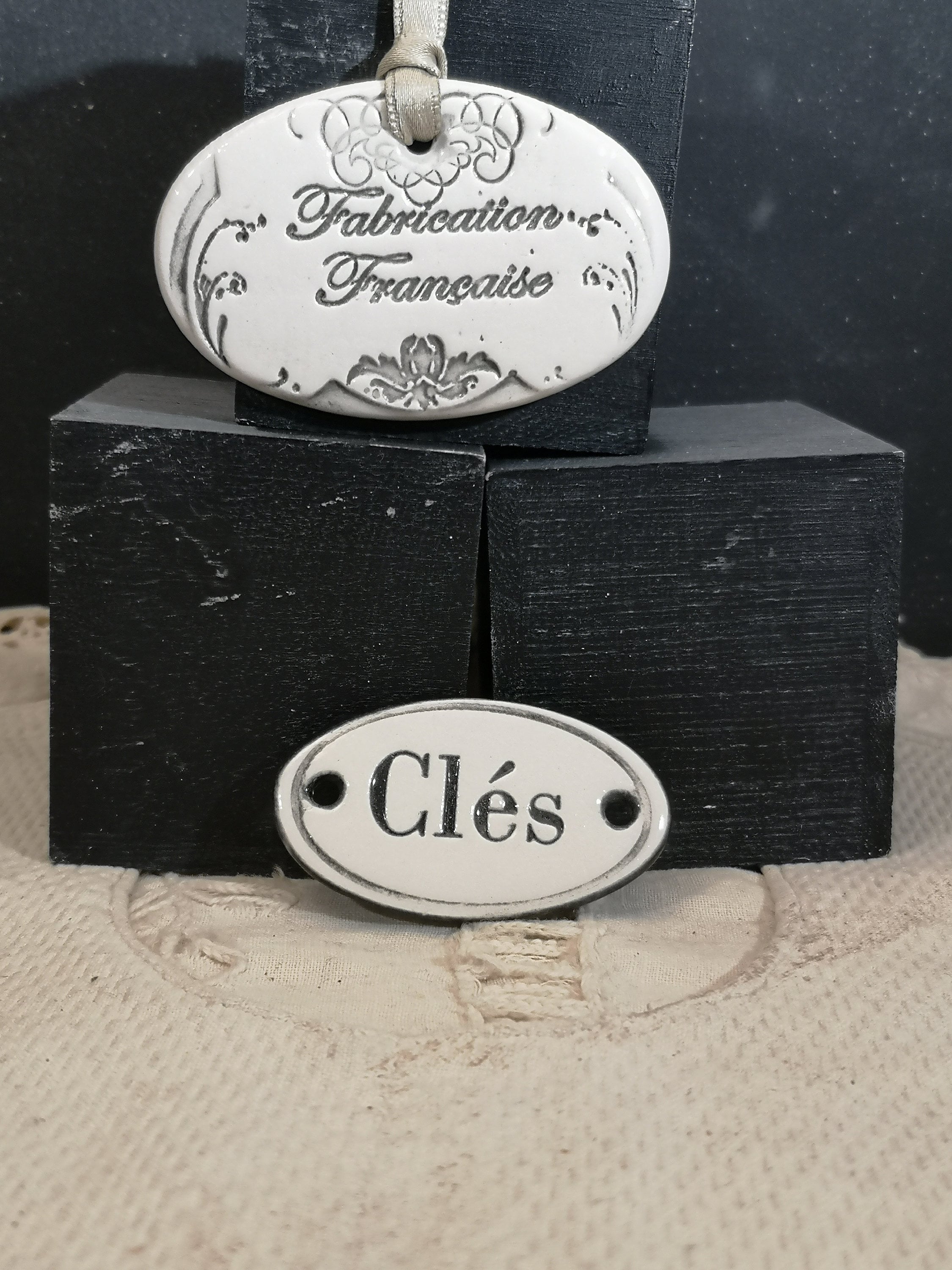 Céramique Ovale Rangement Clés