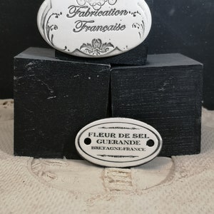 Ovale céramique FLEUR DE SEL
