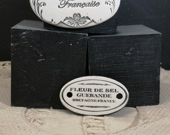 Ovale céramique FLEUR DE SEL