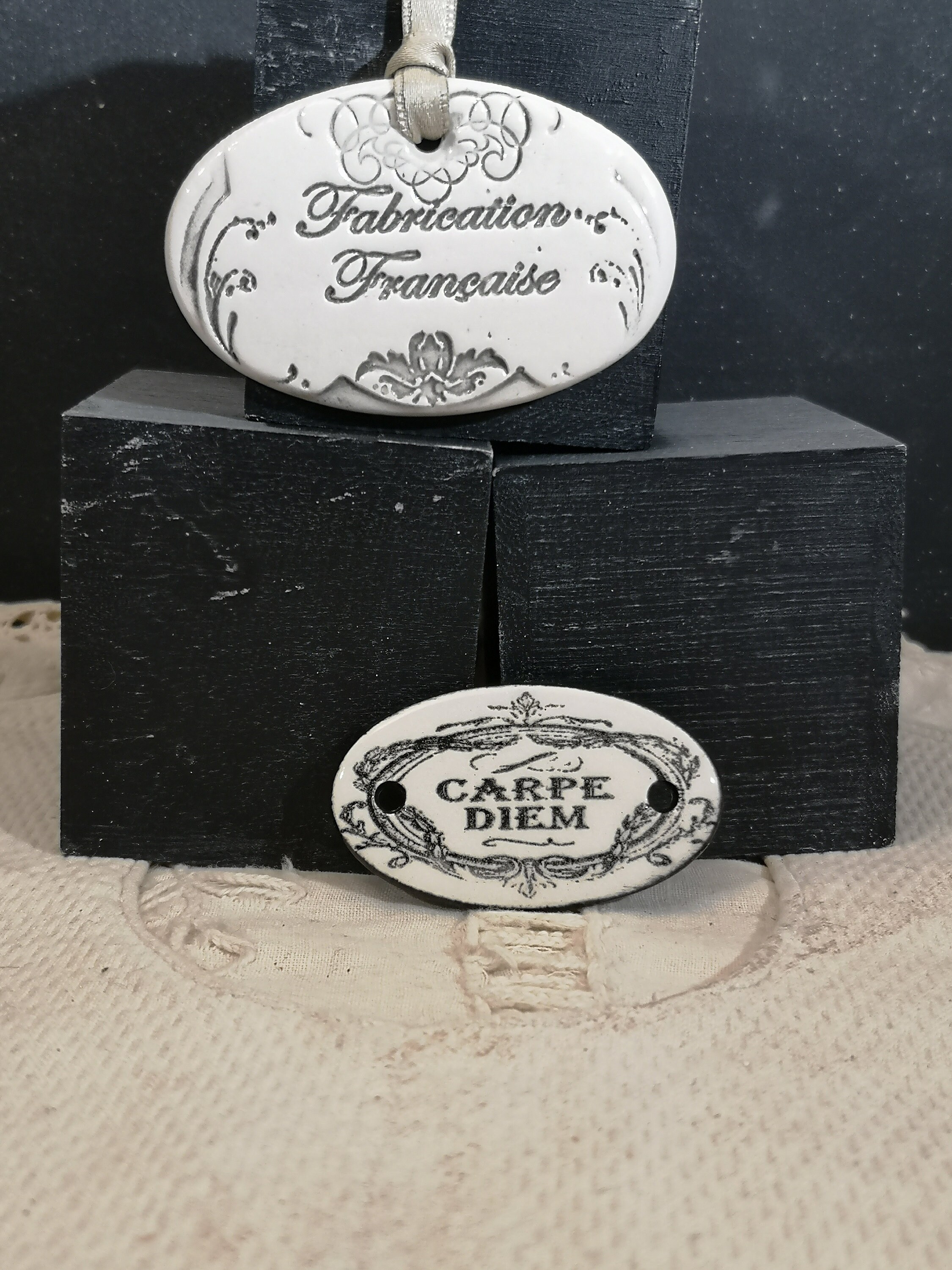 Ovale Céramique Émaillée Carpe Diem