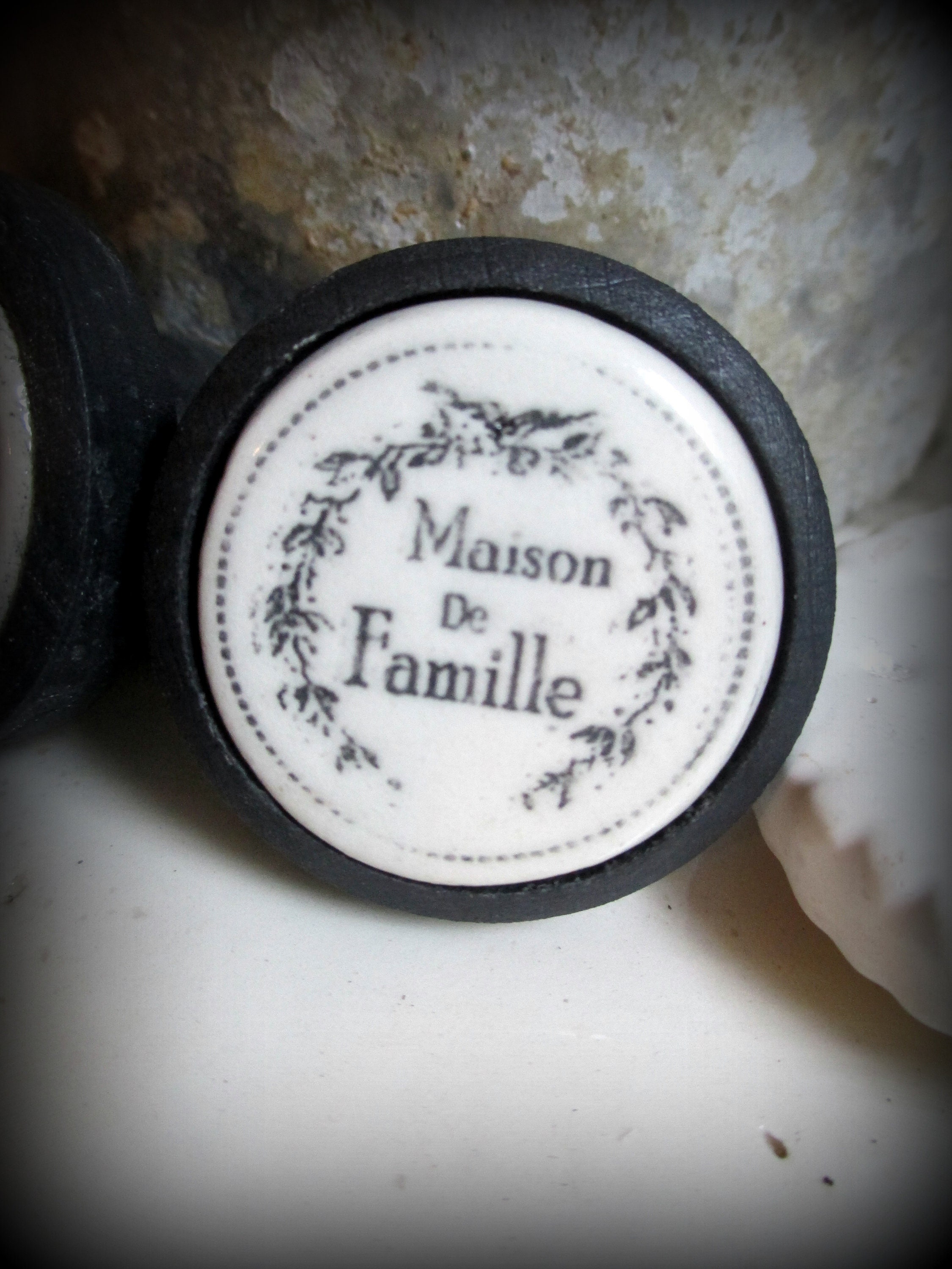 Bouton Meuble Porte, Tiroir Personnalisé, Bois Céramique, Maison de Famille