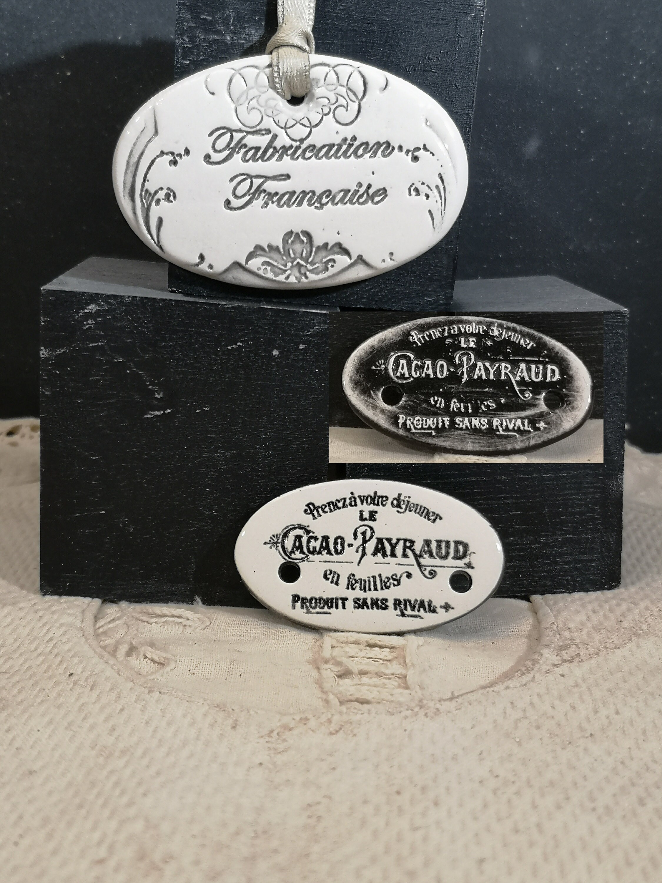 Ovale Publicitaire Émaillé Cacao Payraud