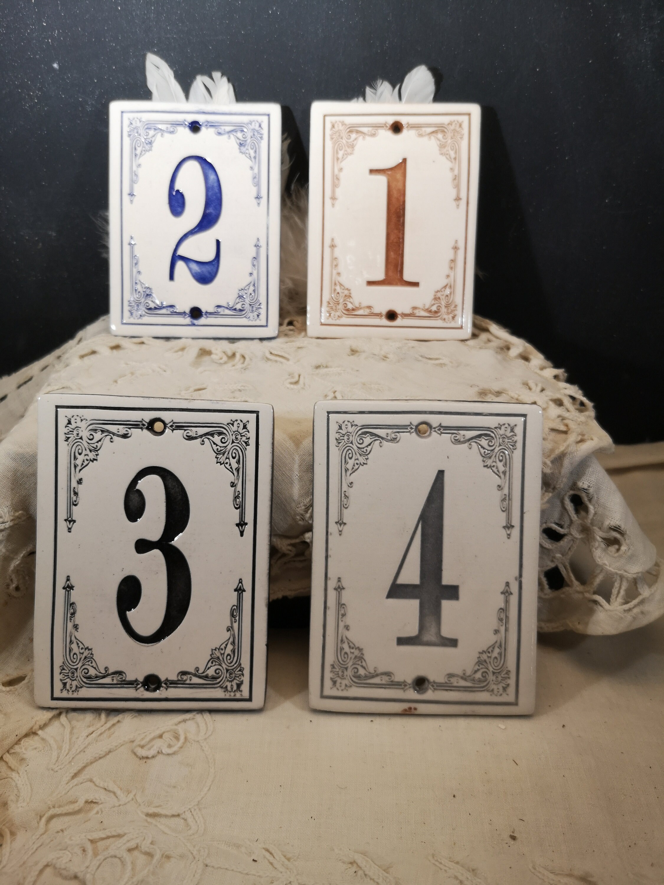 Numéro de Rue Céramique Personnalisé