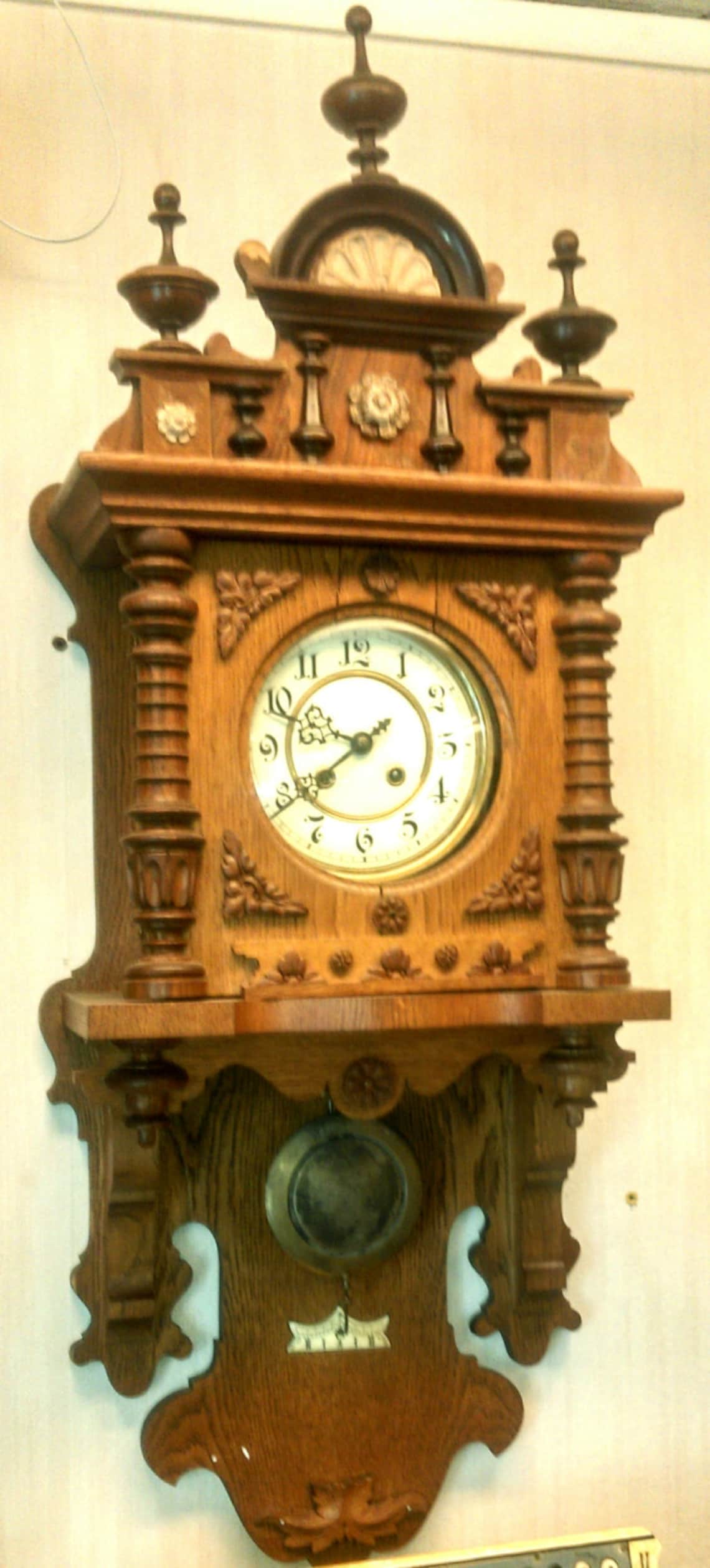 Vintage German 1925 Wall Clock Etsy