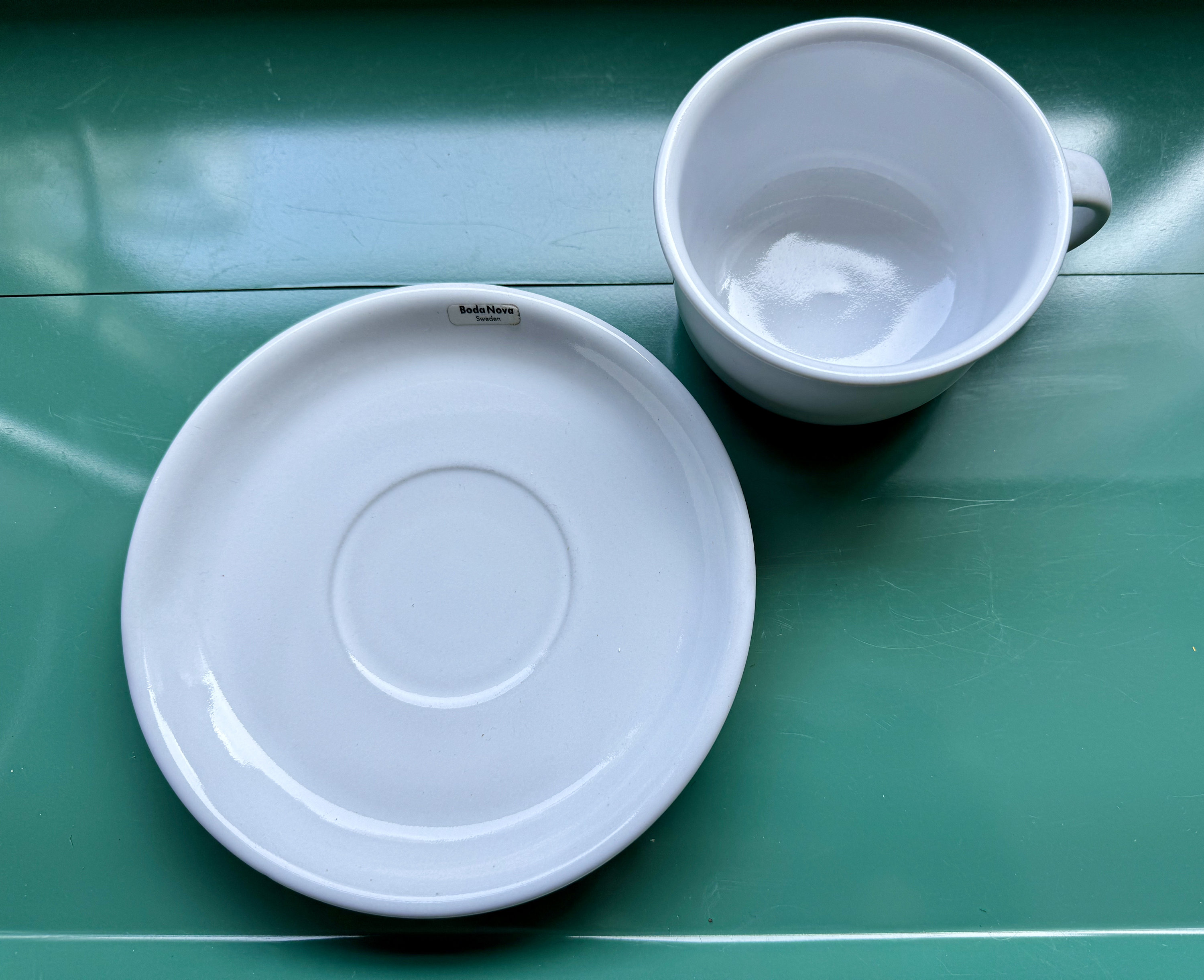 Boda Nova Sweden CUP & SAUCER White - Signe Persson-melin - Etsy