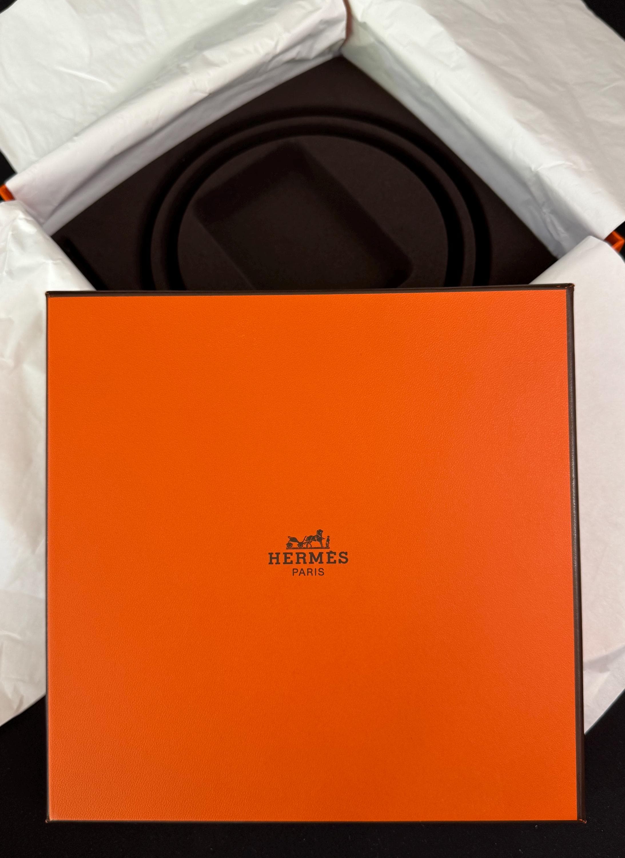 Hermès  Orange Box for a belt. Exploring the design behind the Luxury Hermes Orange Box  main image 3
